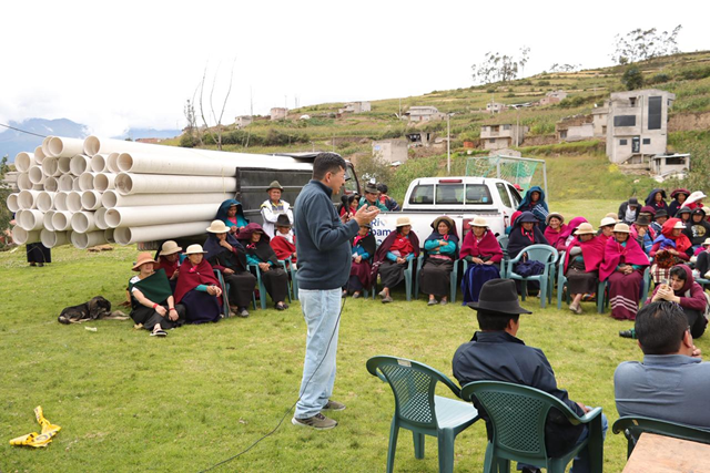 Alcaldía de Riobamba impulsa alcantarillado en Tzimbuto Quinqaguán